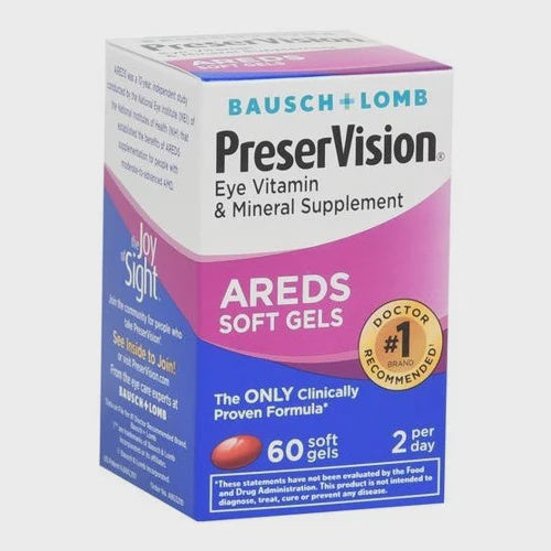 PreserVision AREDS Eye Vitamin & Mineral Supplement Soft Gel Tablets - 60 ct