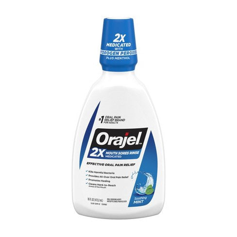 ORAJE MOUTH SORES RINSE 16 OZ