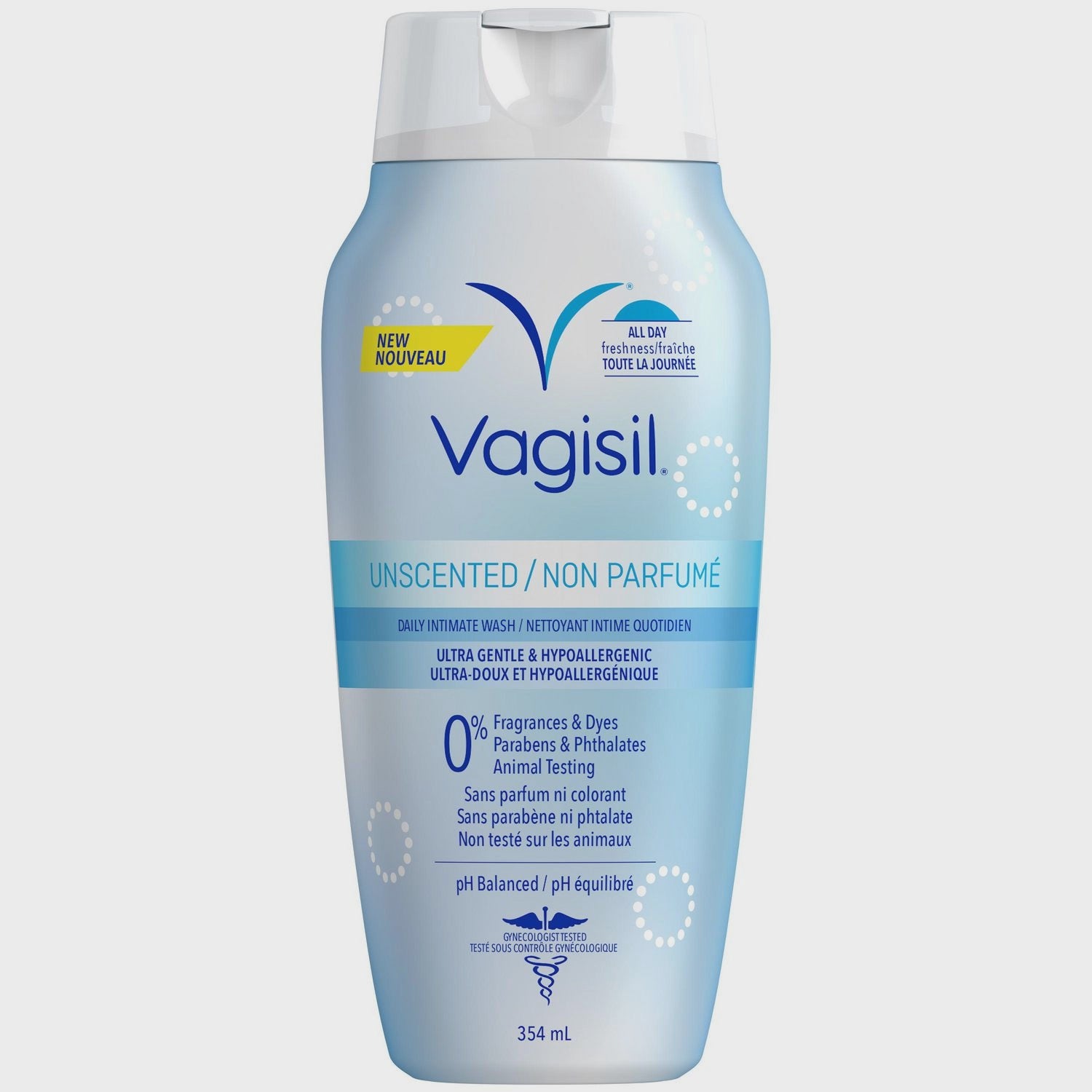Vagisil Unscented Daily Intimate Wash 12 OZ(354 ML)