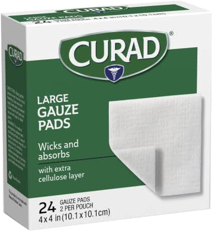 Curad Avant Gauze Pad, 4 x 4 Inches - 24 Ea