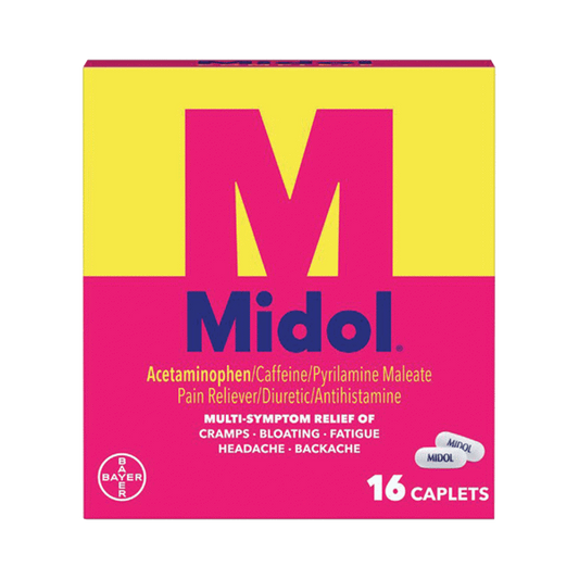 Midol Complete Menstrual Pain Relief Acetaminophen Caplets, 16 CT