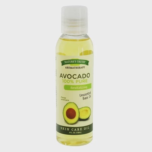 Natures Truth Aromatherapy 100% Pure Skin Care Avocado Oil, Unscented, 4 Oz