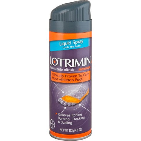 Lotrimin Antifungal Athlete's Foot Liquid Spray With 2% Miconazole Nitrate - 4.6oz