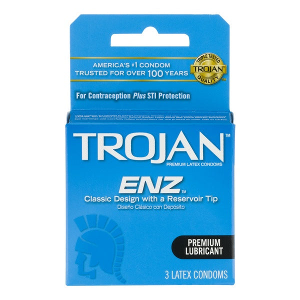 Trojan ENZ Lubricated Condoms, 3 Count