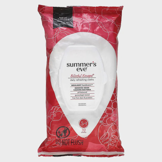 SUMMER'S EVE CLEANSING CLOTHS BLISSFUL ESCAPE 32 CT