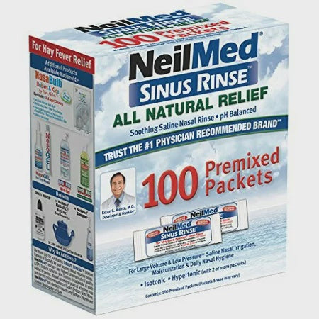 NEILMED SINUS RINSE SALINE REFILL PACKETS 100 CT