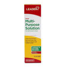 Leader Multi-Purpose Solution for Contact Lenses, 12 Oz -