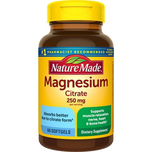 Nature Made Magnesium Citrate 250mg 60 ct
