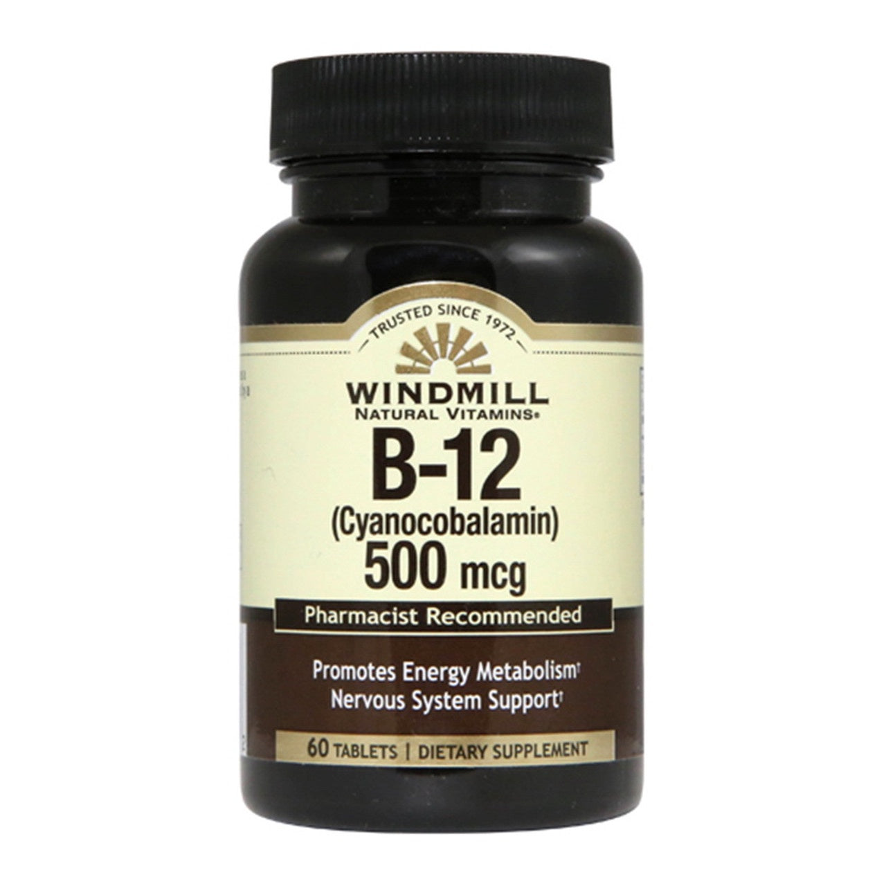 Windmill Natural Vitamin B-12 500 Mcg Tablets - 60 Ea