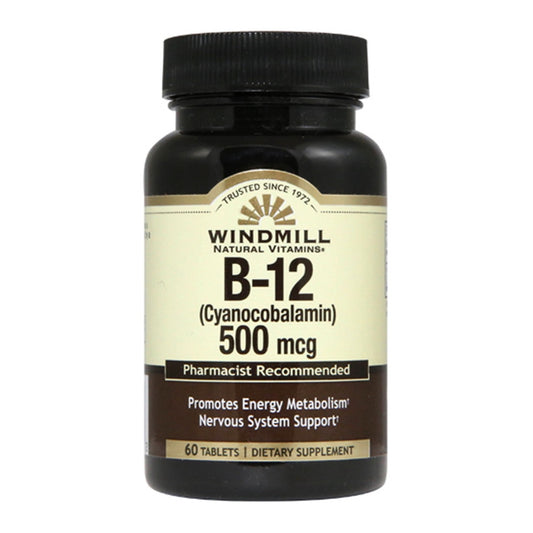 Windmill Natural Vitamin B-12 500 Mcg Tablets - 60 Ea