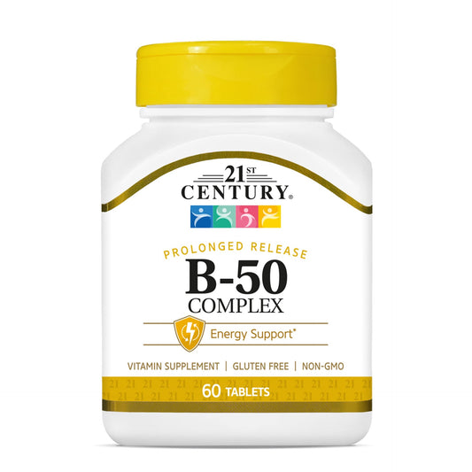 21St Century B-50 Complex Prolonged Release Tablets - 60 Ea