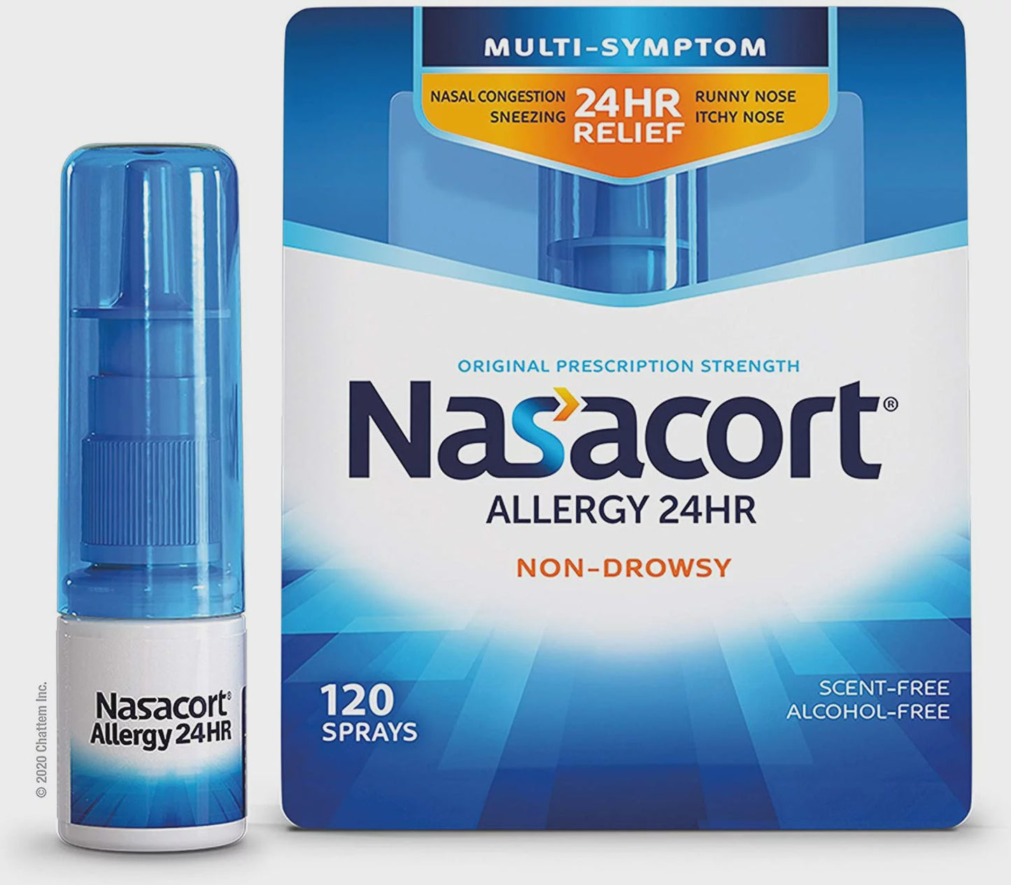 Nasacort Allergy 24hr Multi-Symptom Nasal Allergy Reliever 0.57 oz, 120 ct