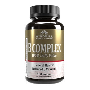 Windmill B-Complex Tablets With Vitamin C and Iron Tablets, 100 Ea