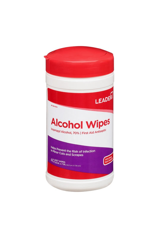 LEADER(TM) ISOPROPYL ALCOHOL 70% WIPES 40 CT