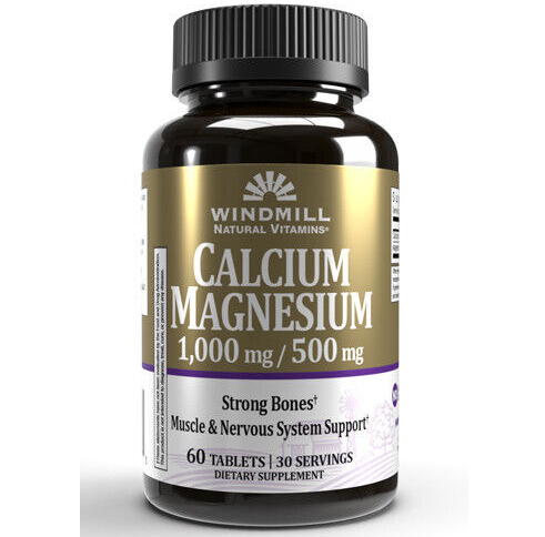 Windmill Calcium 1000 mg/Magnesium 500 mg, 60 Tablets