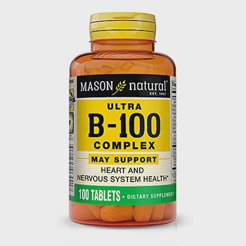 Mason Natural Ultra B-100 Complex Multivitamin Tablets, 100 Ea