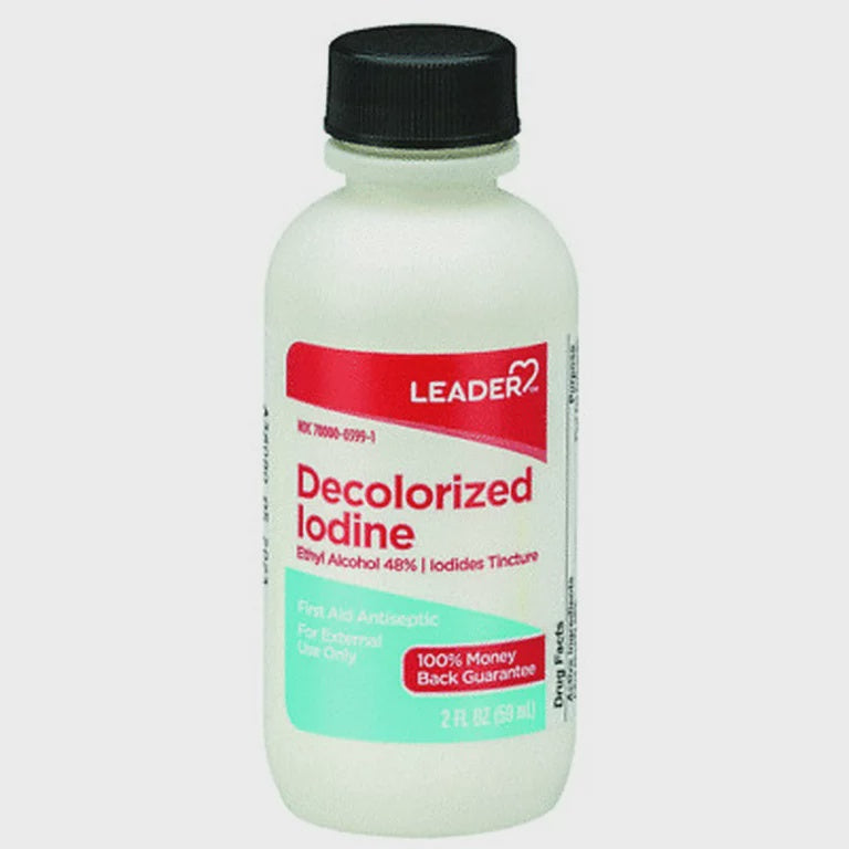 DECOLORIZED IODINE (ETHYL ALCOHOL 48%) 2 FL OZ (59ML)