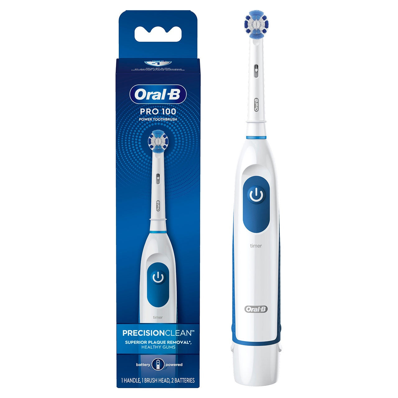 Oral-B Pro 100 Precision Clean Battery Powered Toothbrush