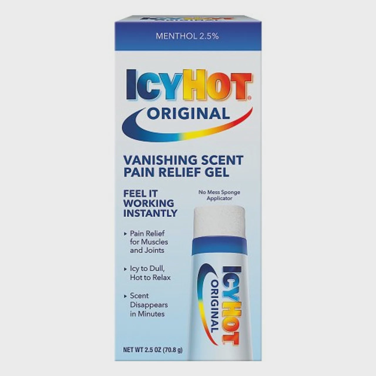Icy Hot Icy Hot Vanishing Scent Pain Relieving Gel, 2.5 Oz