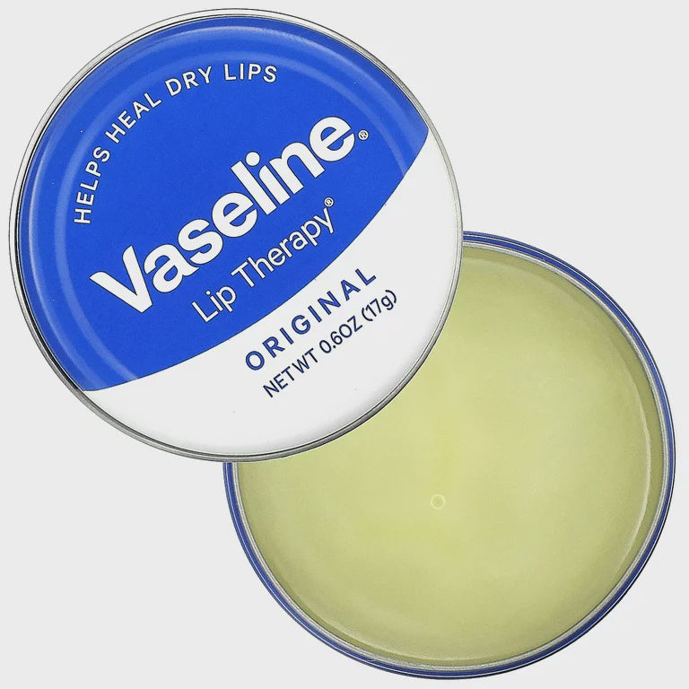 Vaseline Lip Therapy Lip Balm Tin, Original, 0.6 oz