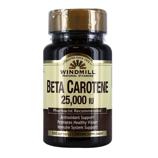 WINDMILL BETA CAROTENE 25000 IU 100 SOFTGELS