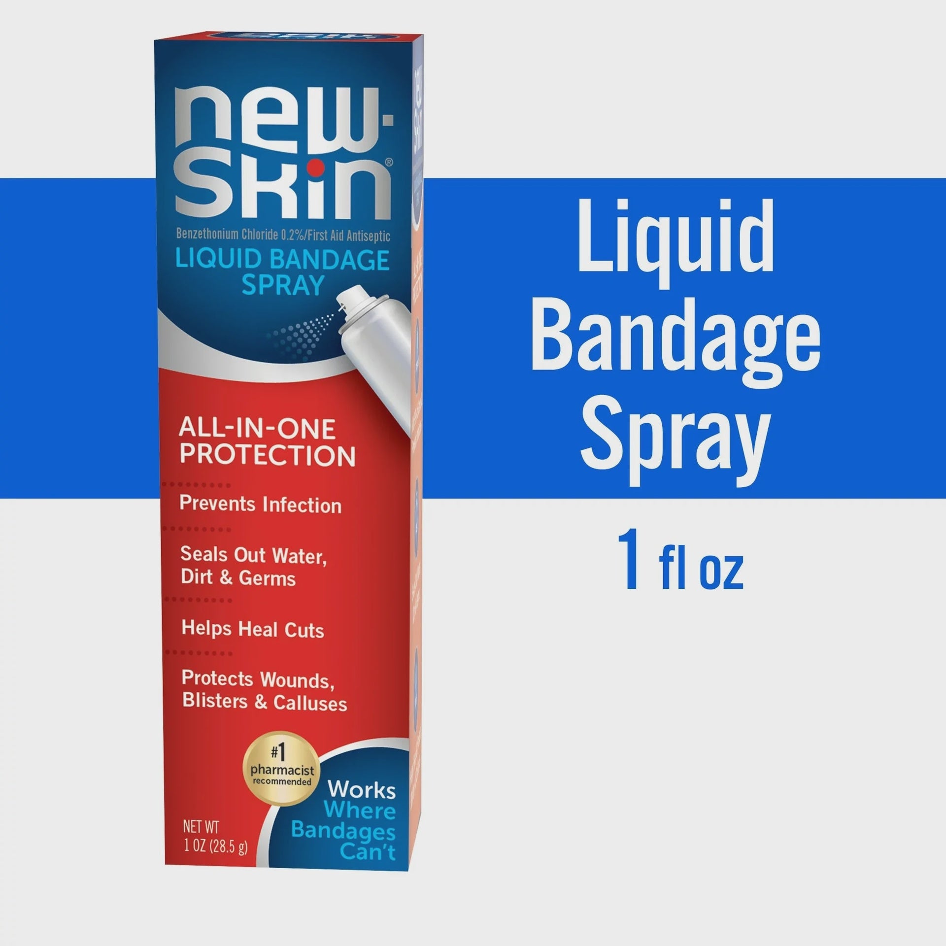 New-Skin Liquid Bandage Spray for Scrapes & Minor Cuts - 1 fl oz