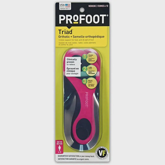 PROFOOT TRIAD ORTHOTIC INSOLES WOMEN'S 1 PR
