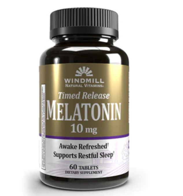WINDMILL NATURAL VITAMINS TIMED RELEASE MELATONIN 10mg 60TABLETS