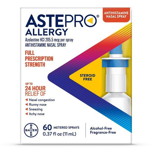 ASTEPRO ALLERGY ANTIHISTAMINE NASAL SPRAY 60 METERED SPRAYS