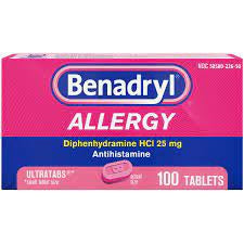 BENADRYL ALLERGY RELIEF 25MG TABLETS 100 CT