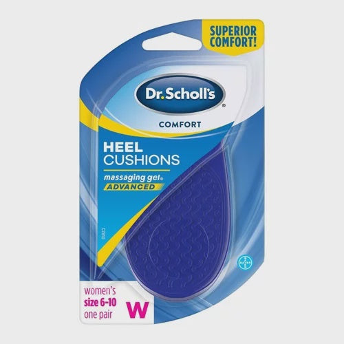 Dr Scholls Comfort Heel Cushions For Women, Size 6-10, 1 Pair
