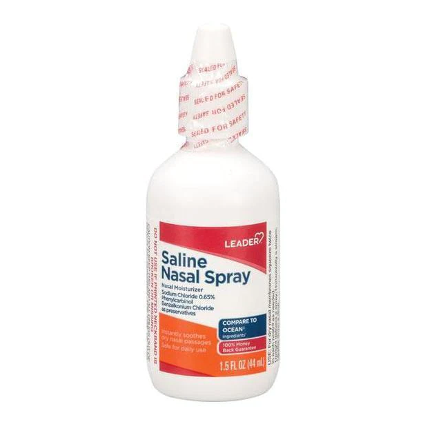 Leader Nasal Spray Saline 1.5 oz 4