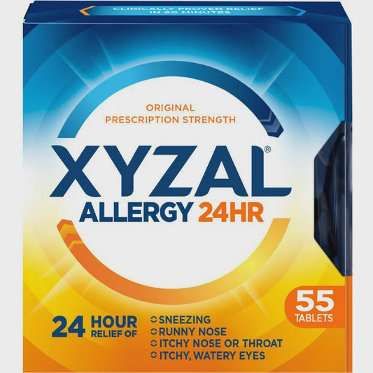 Xyzal 24 Hour Allergy Relief Tablets 55 ea