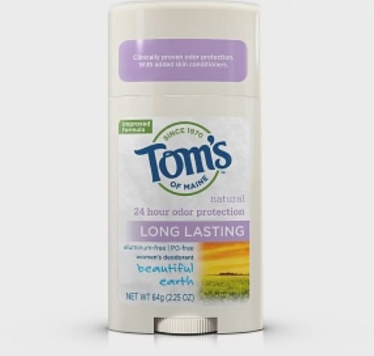 Tom's of Maine Natural Long-Lasting Deodorant Beautiful Earth 2.25 oz