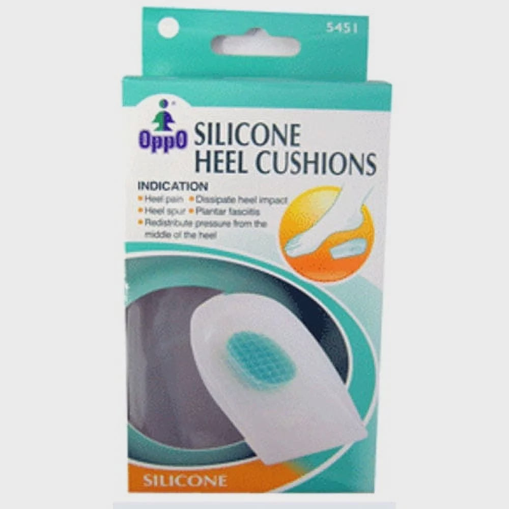 Oppo Silicone Gel Heel Pads with Cushion, Size : Large - 1 Pair
