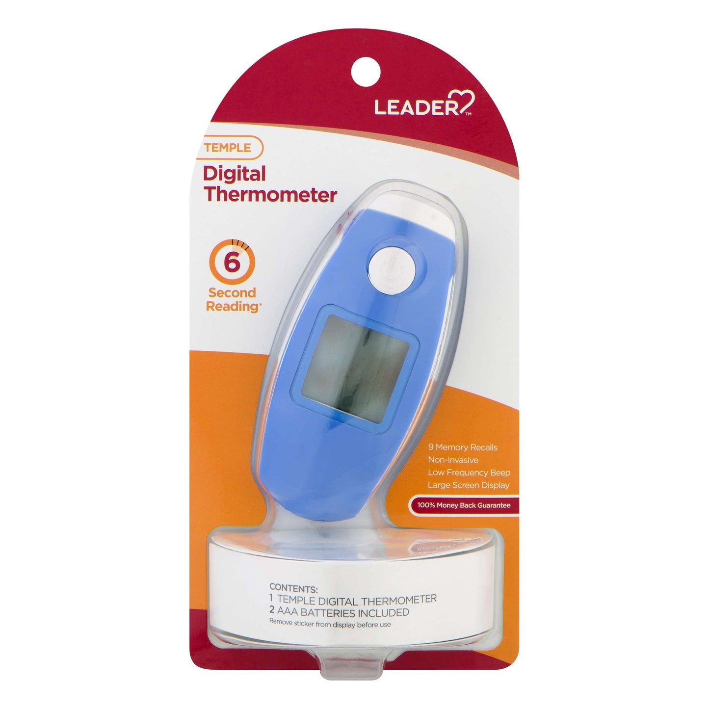 LEADER TEMPLE DIGITAL THERMOMETER 6 second reading (AAA Batteries)