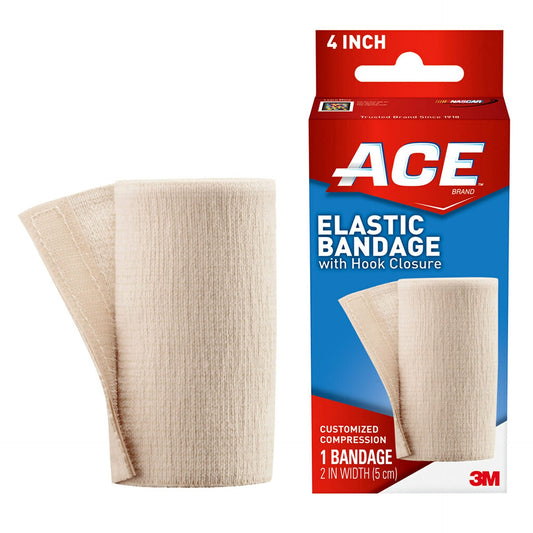 ACE Elastic Bandage with Hook Closure, 4 Inches 1 ea