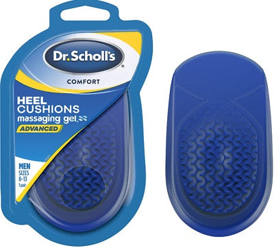 Dr. Scholls Comfort Heel Cushions Massaging Gel Men Size 8-13