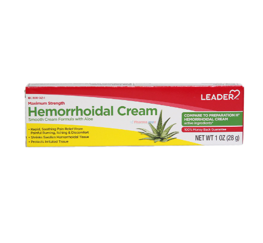 Leader Maximum Strength Hemorrhoidal Cream 1oz