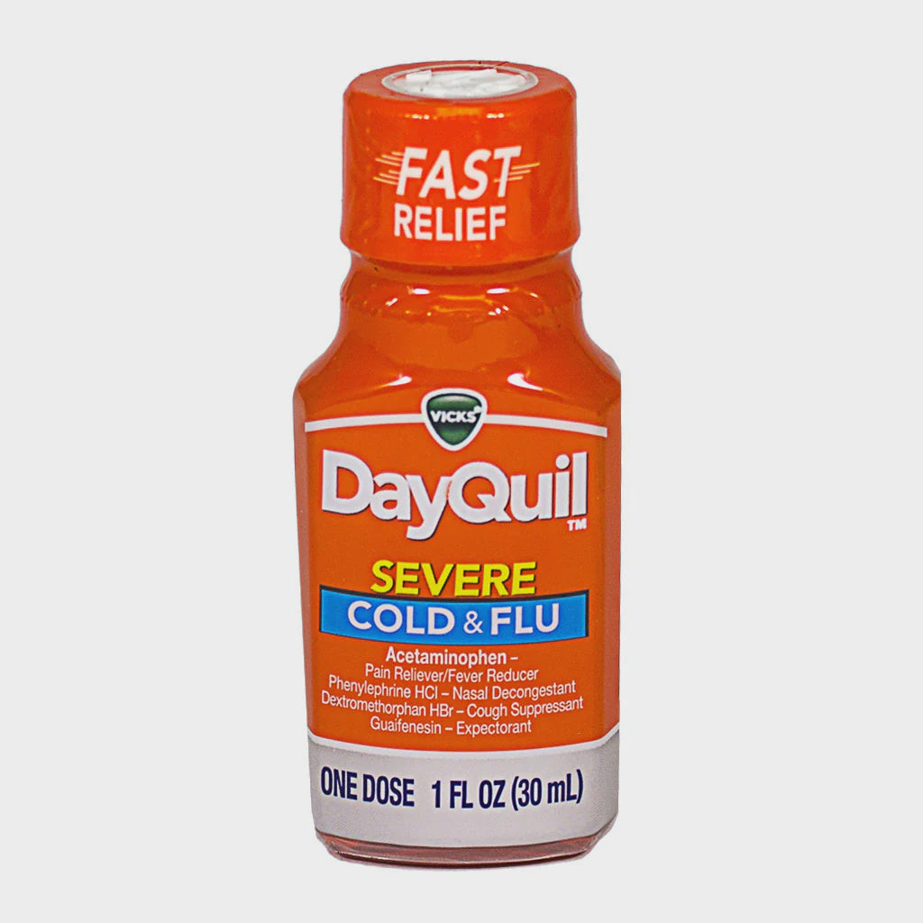 VICKS DAYQUIL SEVERE COLD & FLU LIQUID 1 OZ