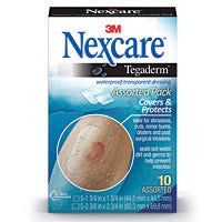 3M MEXCARE TEGADERM TRANSPARENT DRESSING ASSORTED PACK 10C