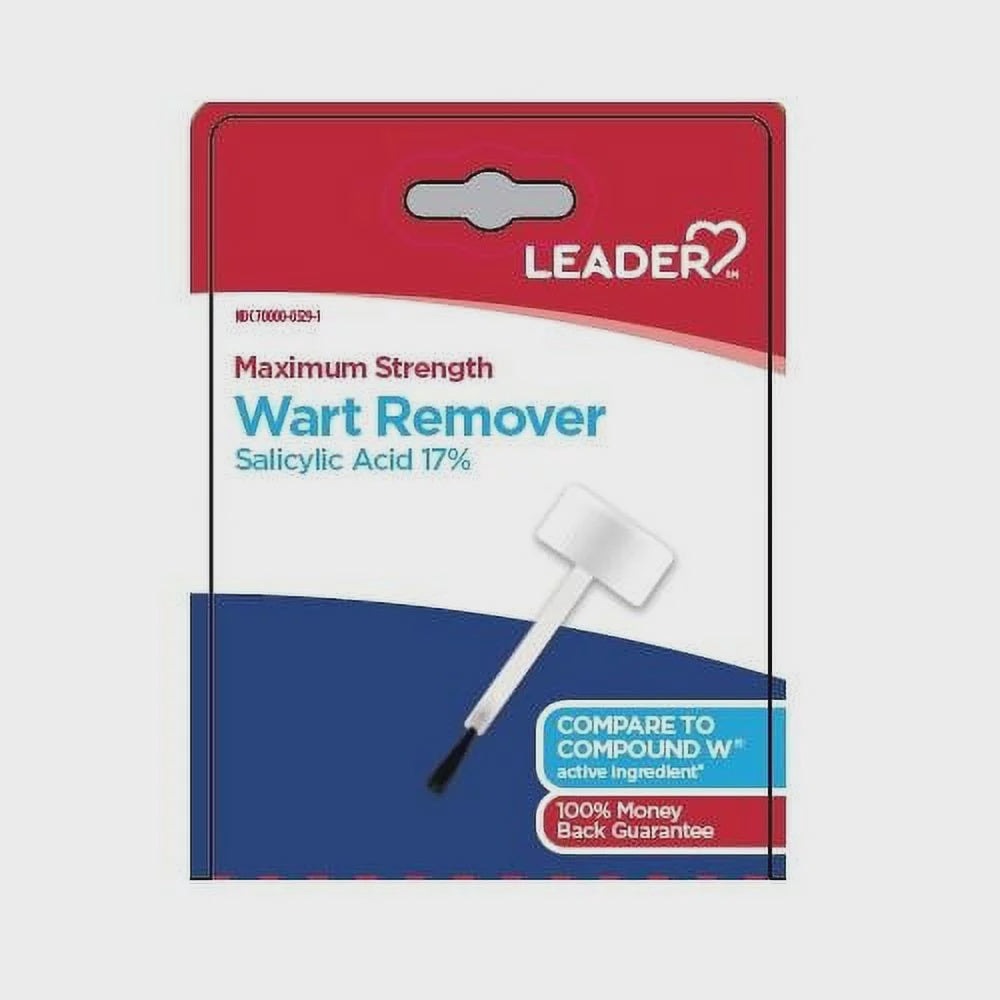 Leader Max Strength Wart Remover Liquid, 0.31oz