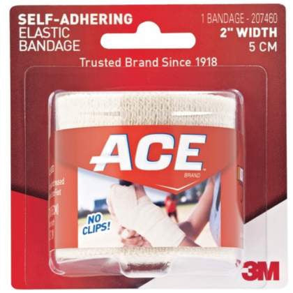ACE Elastic Bandage, Self-Adhering, 2 Inch Width