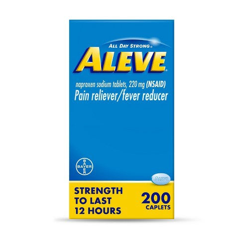 Aleve Naproxen Sodium Pain Reliever Caplets (nsaid) - 200ct