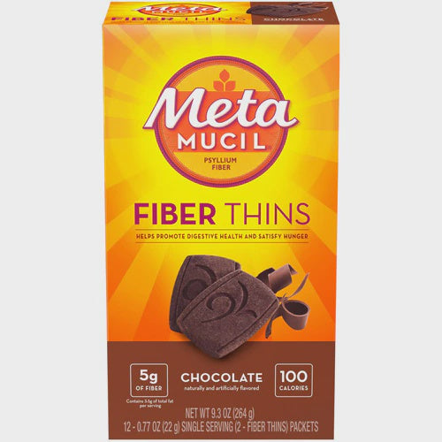 Metamucil Fiber Thins Chocolate -- 12 Packets