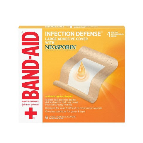 Band-aid Infect Defense Large Cover - 6ct