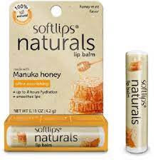 Softlips Natural wIth Manuka Honey Mints Lip Balm 0.15 Oz