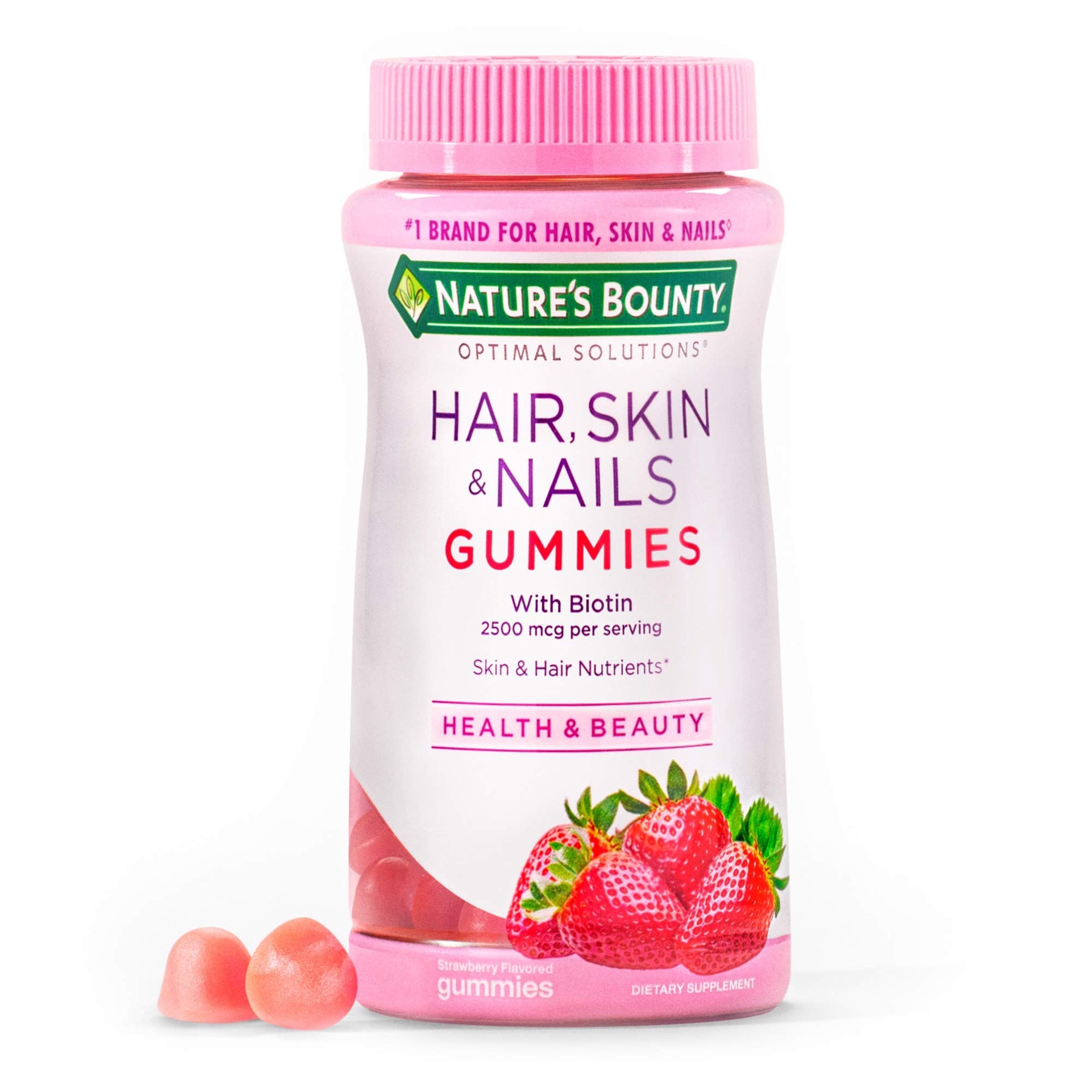 Nature's Bounty Hair, Skin & Nails Gummies with Biotin - 80 ct