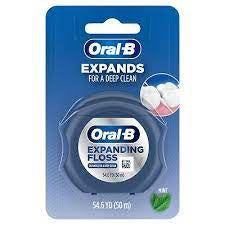 Oral-B Expanding Dental Floss for a Deep Clean, Mint 54.6YD