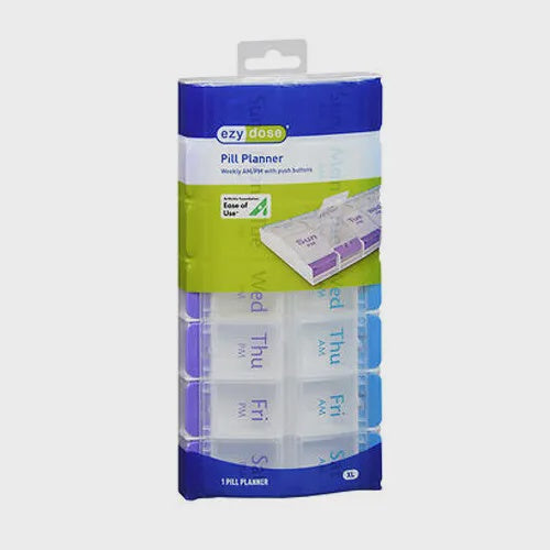 EZY Dose Pill Planner, Weekly/Am-Pm, Extra Large